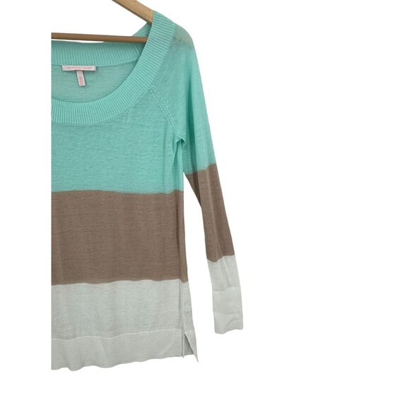 Victoria's Secret Pullover Sweater Womens Size S Colorblock Lightweight Romantic - Picture 7 of 11